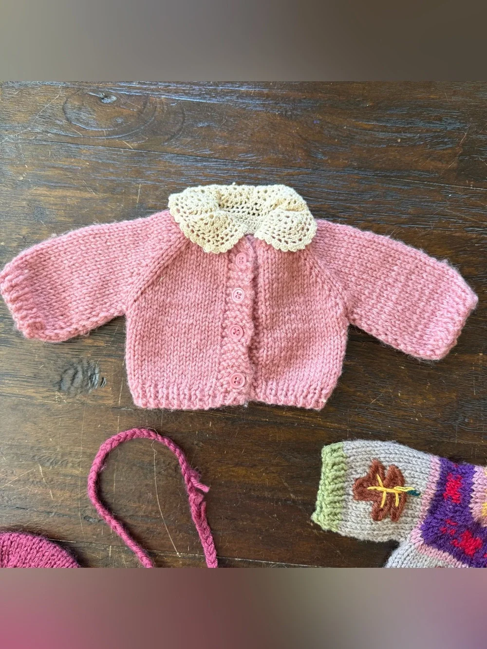 18” Doll Clothes Lot Handmade Hand Knitted